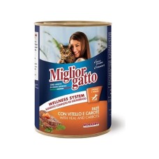 Miglior Dana ve Havuçlu Pate Yetişkin Kedi Konservesi 400 gr Miglior